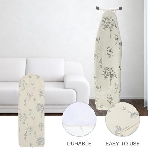 Gadpiparty Ironing Board Cover, Replacement Ironing Board Cover, Clothing Guard Protector, Boat-Shaped Ironing Board Replacement Cover, Insulated, Hea