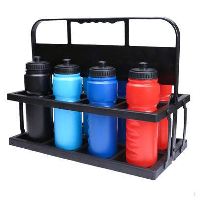 Soccers Water Bottle Carrier 8 Square Holes Gym Fitness Free Standing Handheld Hanger Portable Drink