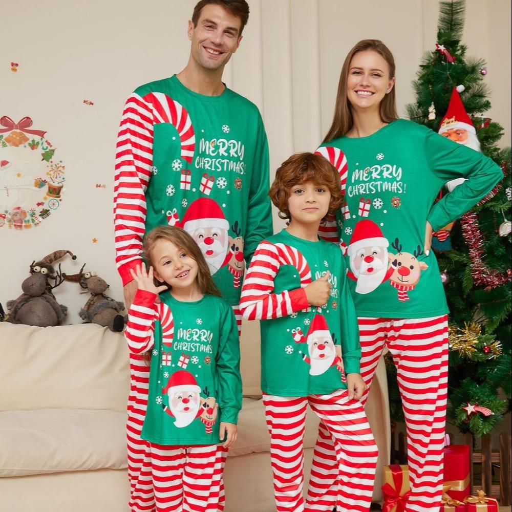 Nachtwäsche Familie Passende Pyjamas Erwachsene Kind Pyjama Set 2023 Neu Weihnachten Schlafbekleidung