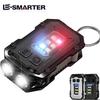 Rechargeable LED+COB Mini Multifunctional Flashlight Portable Outdoor Camping Emergency Keychain Light