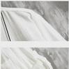 Men's Trendy White Linen Three-Quarter Sleeve Shirt - Loose and Lightweight Summer Fit