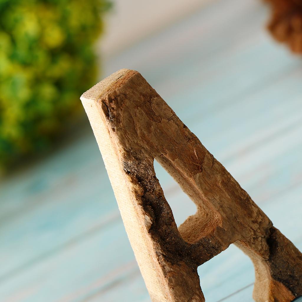 Handcraved Drevené písmená Čísla dverí Abeceda Písmeno Plávajúce meno