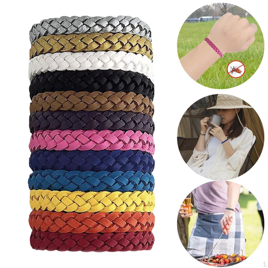 12 Adet Sivrisinek Kovucu Bileklik Yürüyüş Balık Tutma Dış Mekan İç Mekan İçin