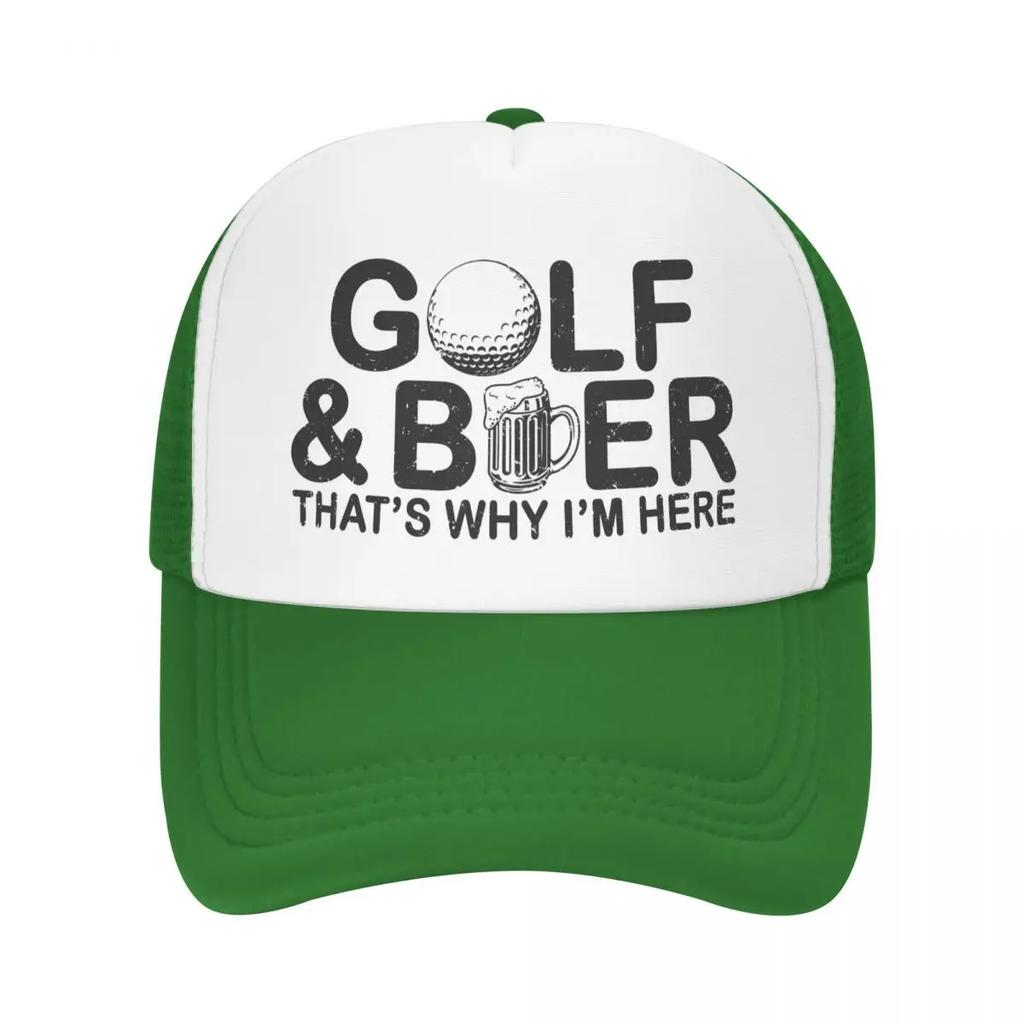Custom Funny Golf And Beer Quotes Trucker Hat Women Unisex Adjustable Adult Baseball Cap Summer Dad Hat