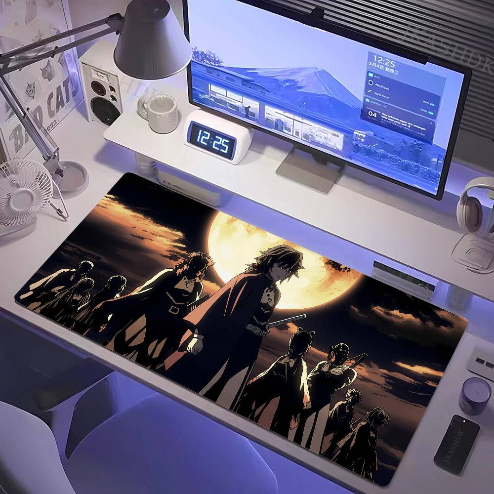 Large Demon Slayer Mouse Pad, Desk Keyboard Mat for Laptops, PC Accessories, Desk Protector, Gaming Mat, Rubber Mat