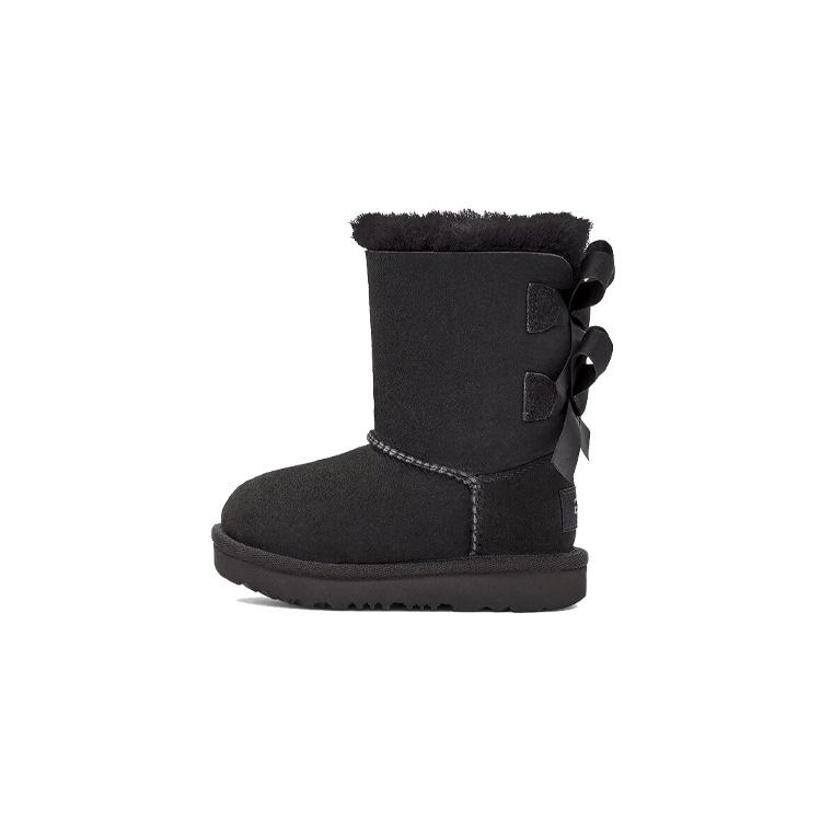(TD) UGG Bailey Bow II Boot Black Baby 1017394T-BLK EU 28.5