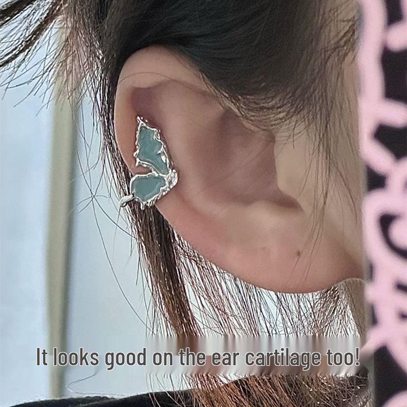 Zircon Ballet Bowknot Ear Clip for Women – No Piercing Needed