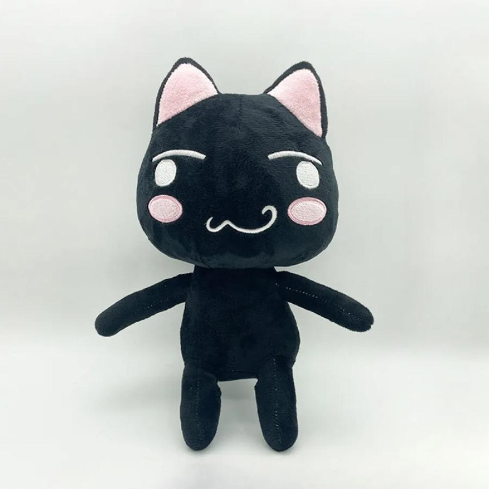 Liebenswerter Toro Inoue Katzen-Stofftier-Paar Schwarz-Weiß Katze Plüschtier Lachendes Cartoon-Tierpuppen Zimmerdekoration Geburtstagsgeschenk