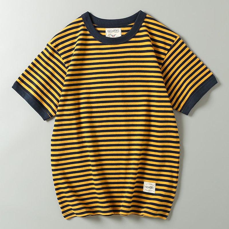 Foreign Trade Export Tail Goods Retro round Neck Short Sleeves T-shirt