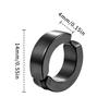1 Pair Fashion Ear Clip Non Piercing Earrings Fake Earrings for Men Circle Round Earring Punk Rock Style Jewelry Gift