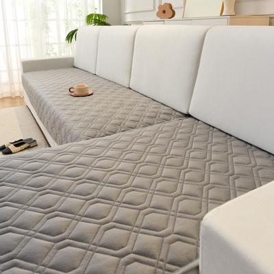 Geometric Soft Sofa Seat Cover L Shaped Pets Kids Sofa Slipcover Anti-cat Scratch Corner Couch Towel Universal Seat Pad