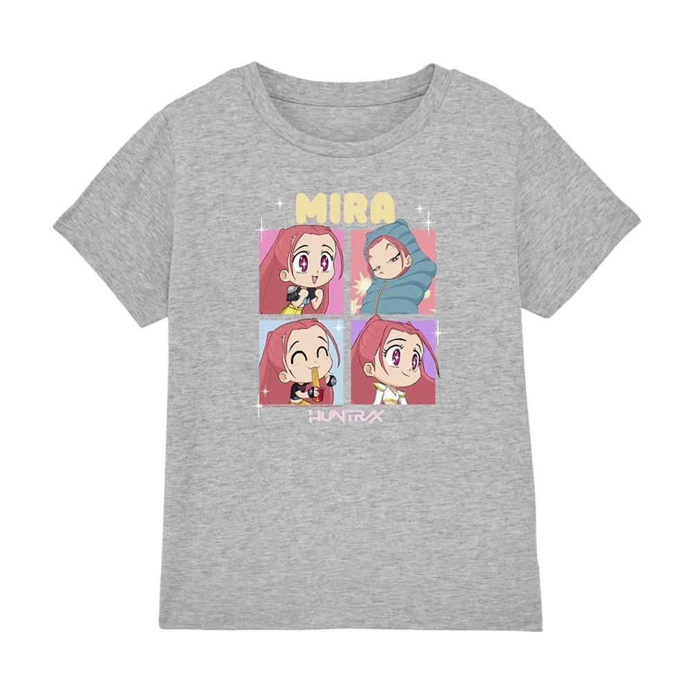 

Kpop Demon Hunters - Huntrix Mira Chibi Boxes Kids T-shirt, Heather Grey 120