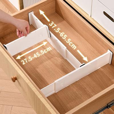 DIY Dělič zásuvky Teleskopická organizace zásuvky Nová skříňka Příčka Skříňková zásuvka