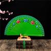 Wooden Dance Fan Double Sided Hand Painted Fan Elegant Folding Fan  Performances