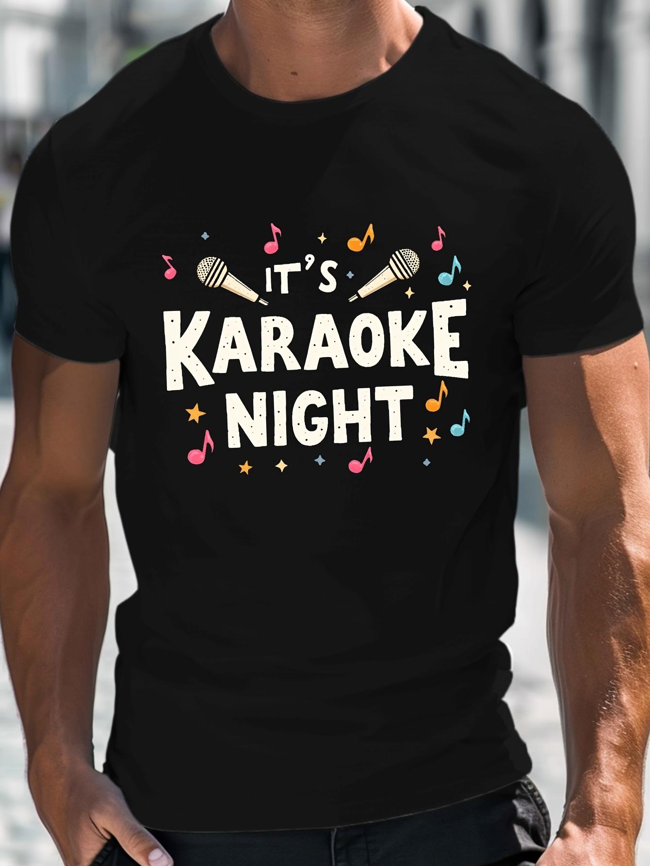 Men s T-Shirt Y2K Karaoke Party Compatible 2XL