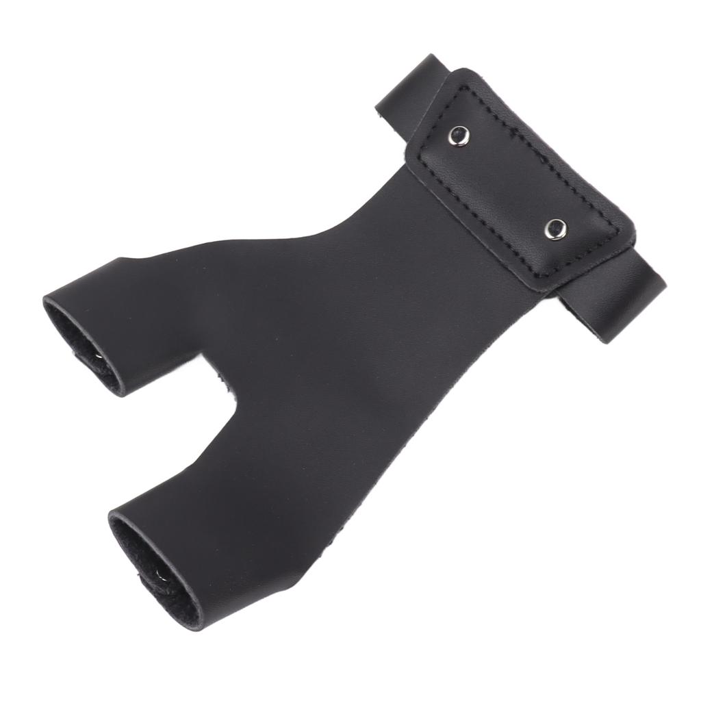 Archery Hand Guard Protector Artificial Leather Comfortable   2 Finger Archery Protective Glove for Archers