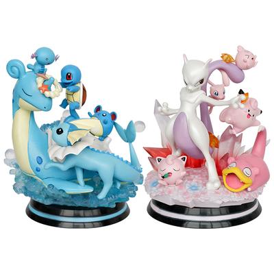 Mew Mewtwo Lapras Squirtle Can Emit Light Scene Anime Φιγούρα Μοντέλο Κούκλα 16cm Διακοσμητικά Δώρα Συλλογή Παιχνίδι