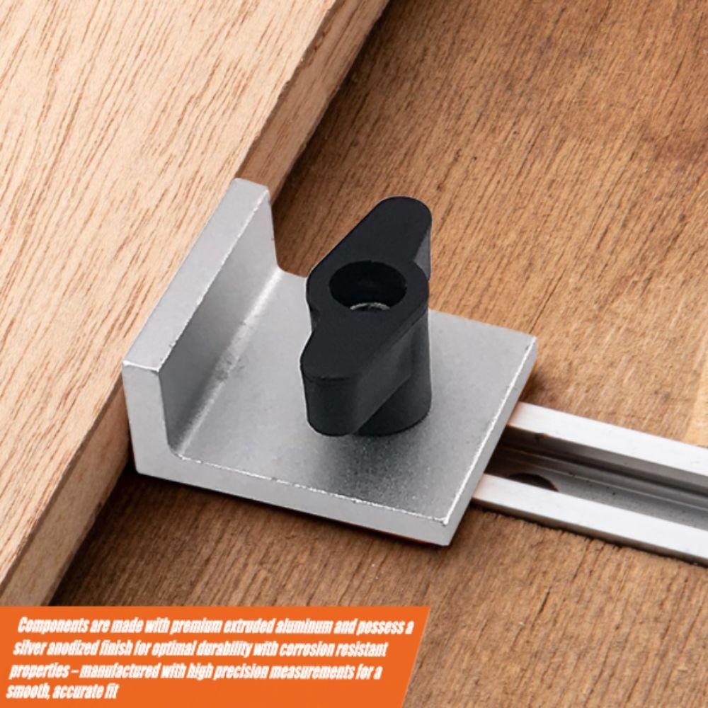 4 Pcs Set Short Stop Kit With Knobs Replacement Kit Universal Fit Stop  Woodworking Tools