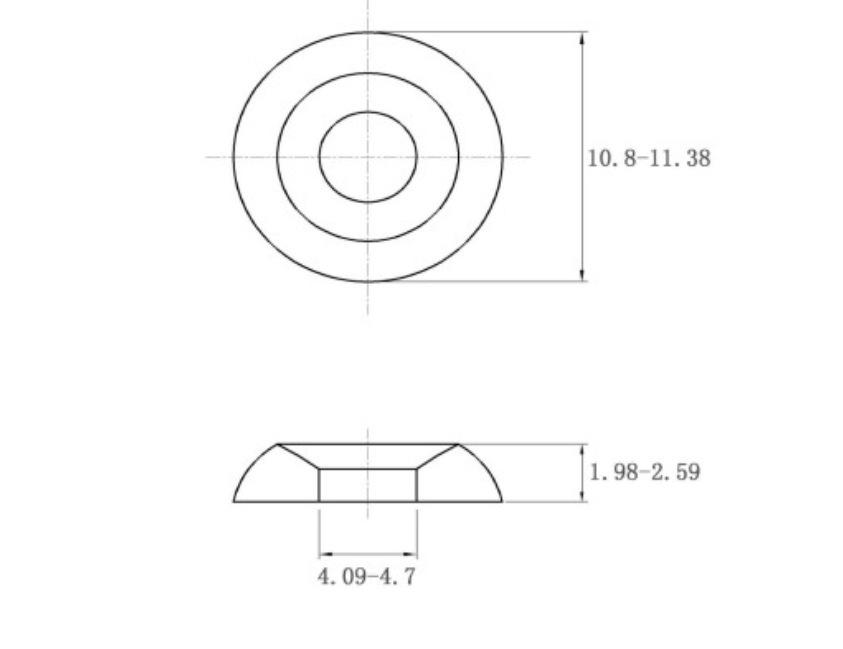 304 Stainless Steel Concave-Convex Fish Eye Decorative Gasket Washer 6# 8# 10# 12#