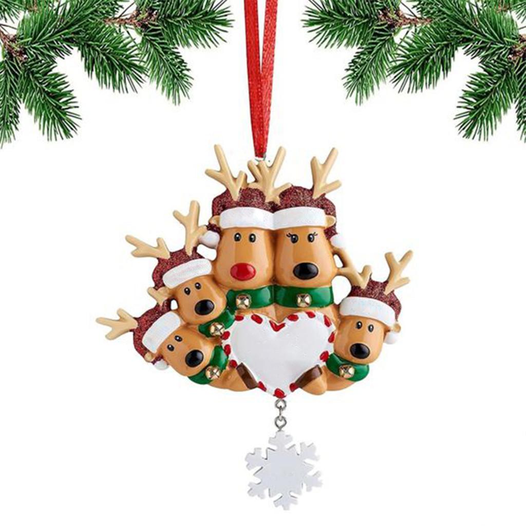 Beautiful Resin Christmas Ornaments Featuring Colorful Reindeer And Snowman Designs For Decor Holiday