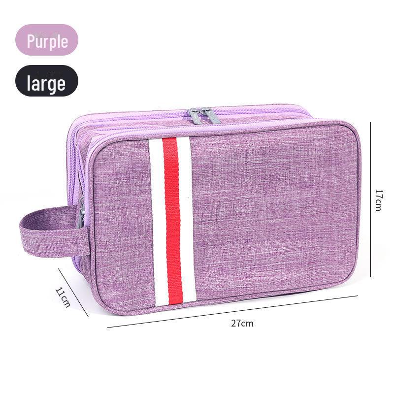 New Arrival Portable Cosmetic Bag with Wet & Dry Separation - Stylish Toiletry & Travel Storage Solution