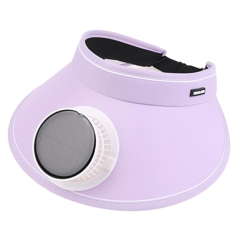 Wide Brim Sun Hat With Built-In Fan Summer Cap Outdoor Straw Visor Hat With Solar/Usb Powered Fan For Camping Fishing Hiking