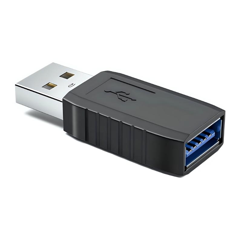 5pcs USB3.0 90 Degree Extension Adapters with Male to Female Connector for Tight Space Installation on Laptops and Vehicles