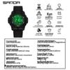 SANDA Slim Multifunctional Teen Waterproof Watch with Pedometer & Calorie Counter