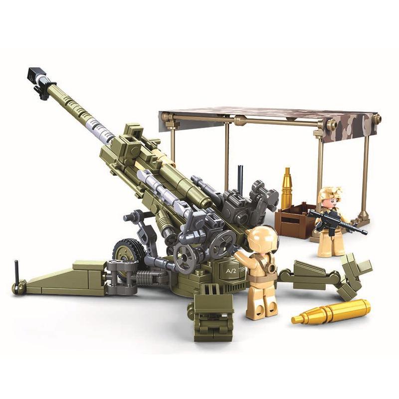 Xiao Luban WWII Light Howitzer Tank Model Building Kit for Boys