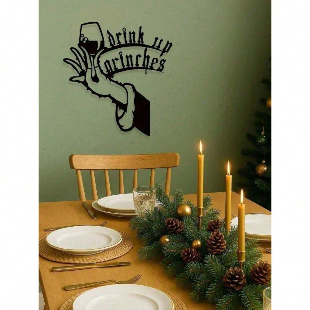 Iron Wall Art Decor Metal Sculpture Holiday Gift for Home Garden Christmas Easter