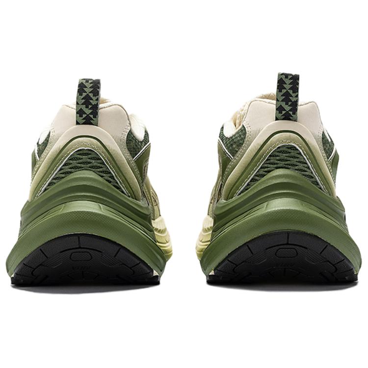 New Anta Anti Slip Wear Resistant Low Top Casual Shoes Men's Beige Green 112528857R-1