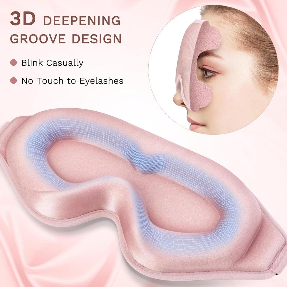 3D Memory Foam Sleep Mask 100% Blockout Light Soft Eye Mask Blindfold Sleeping Aid For Travel Slaapmasker