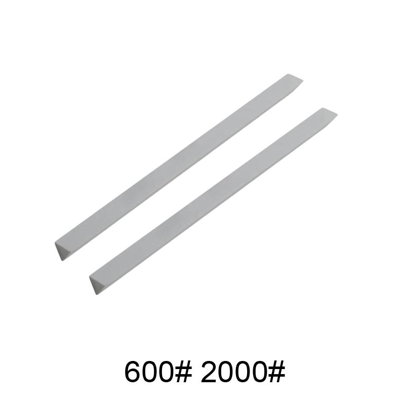 

2 шт. Набор треугольных масляных камней 80-3000# Зеленый карбид кремния Песочный стержень Шлифовальный блок Керамический нефритовый Треугольный инструмент для заточки ножей L