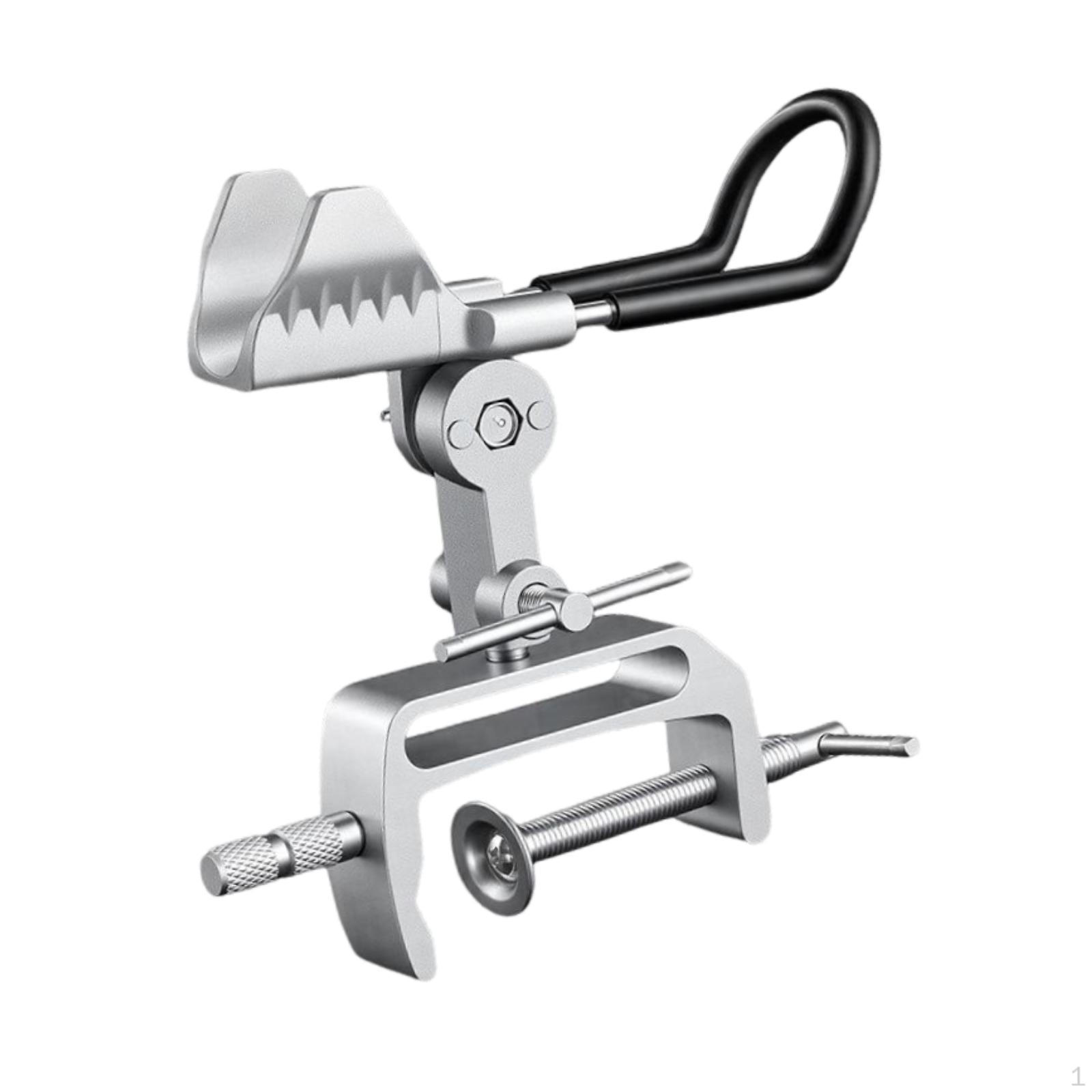 

Adjustable And Versatile Fishing Rod Holder for Boats, Ideal From Yachts silver flat