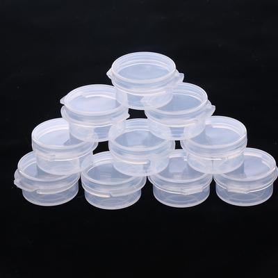 5pc 5g Make Up Jars For Small Business Mini Sample Bottle Sealing Pot Face Cream Container Plastic Transparent Case Portable Box