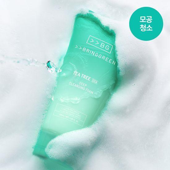 BRING GREEN Tea Tree Cica Deep Cleansing Foam 120mL / 2 Pack
