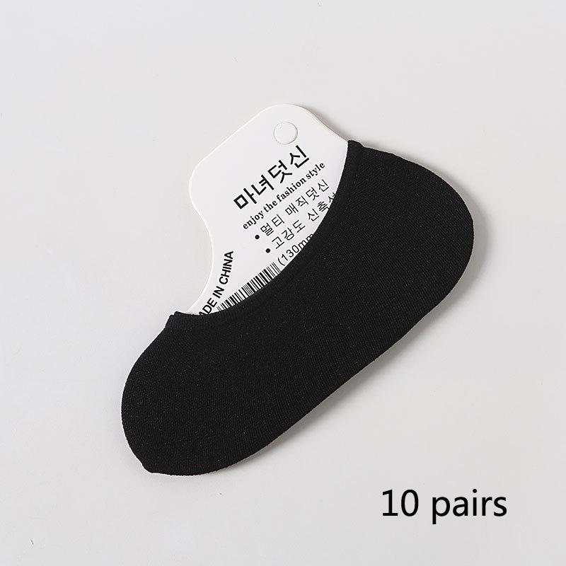 10 Pairs of Summer Ultra-thin Candy Color Invisible Small Size Ladies Disposable Socks Magic Socks Women Socks Women's Accessories
