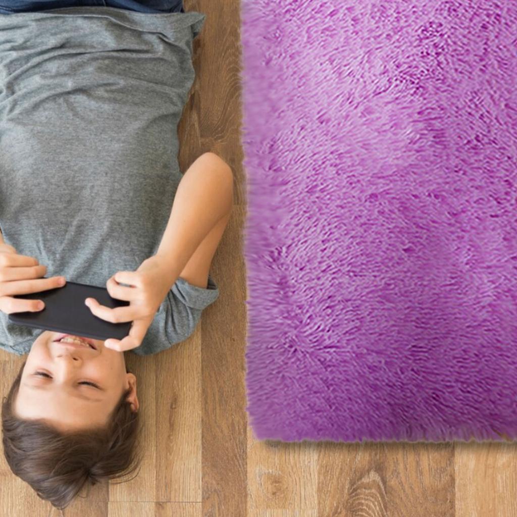 Bettvorleger, Geeignet für Wohnzimmer, Bettseite, Arbeitszimmer, Weicher Plüsch