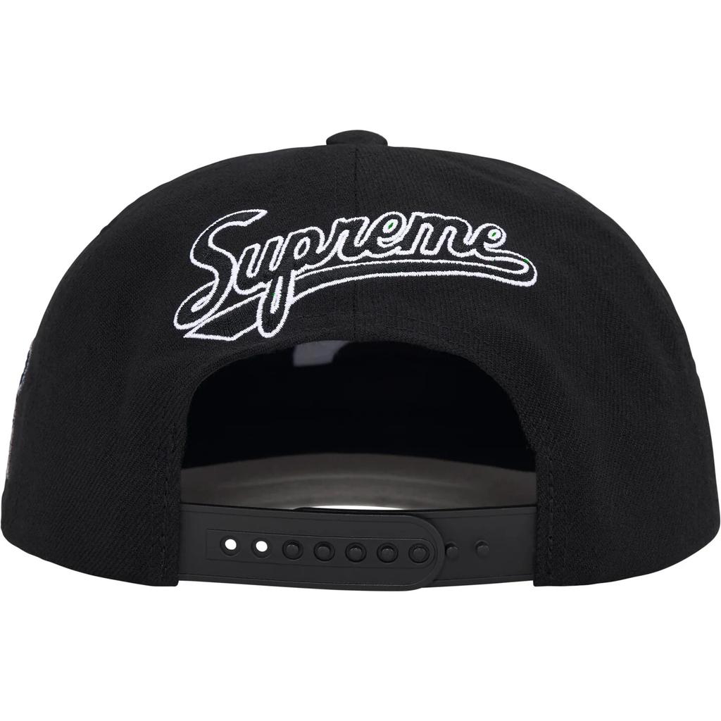 Supreme World Famous S Logo 6-Panel Black