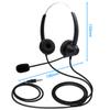 3,5 mm trådbundet datorheadset med mikrofon dubbelsidiga hörlurar universellt kontor callcenter