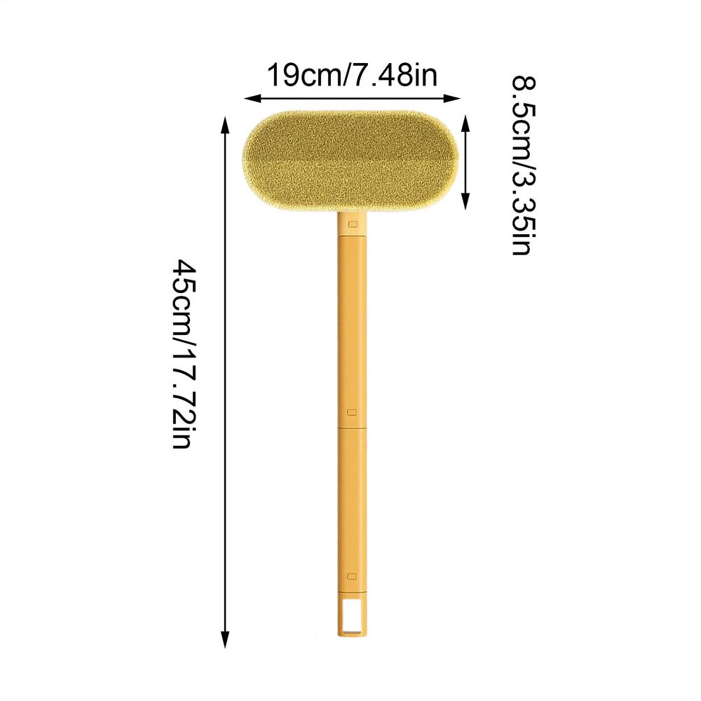

Инструмент для удаления шерсти домашних животных с длинной ручкой, ручной удалитель шерсти собак и кошек, щетка для удаления ворса для ковра, постельного белья, одежды, дивана, мебели жёлтый