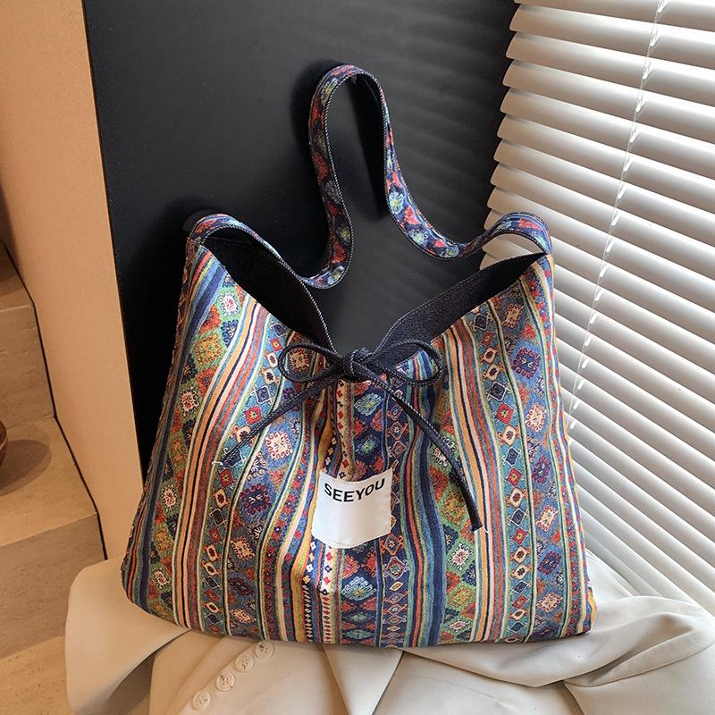 

Холщовая сумка женская большой вместимости повседневная универсальная на плечо для покупок классная сумка-тоут