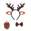 Reindeer Costume Set Reindeer Ears Nose Tail Bowtie Tutu Animal Fancy Costume Kit Accessories for Halloween Cosplay