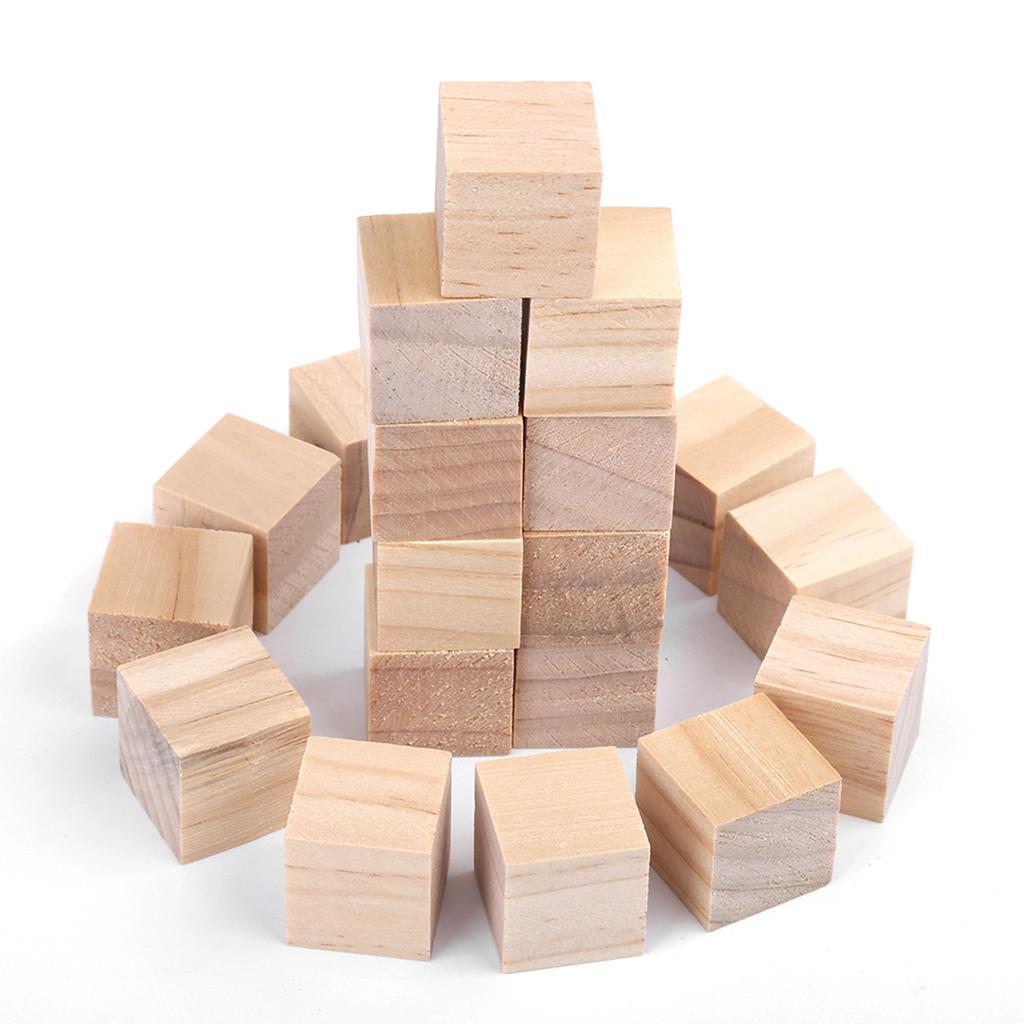 50Pcs Natural for Crafts Woodcrafts Toy Home Decor 10mm