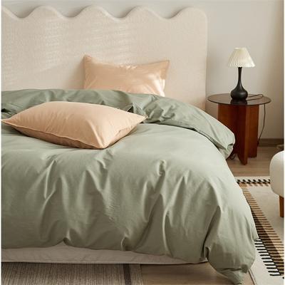 Copripiumino in Cotone Cotone a Fibra Lunga Singolo Autunno e Inverno Ispessito Cappello da Letto Copertura in Cotone Tinta Unita Lenzuolo