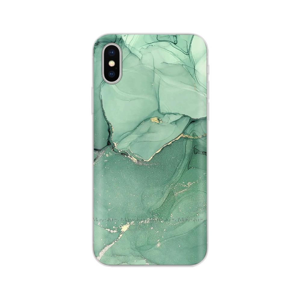 For iPhone X Case For iPhone Xs Case Fashion Soft Silicone Housing For iPhoneX Transparent Phone Back Covers Shell Flowers Coque