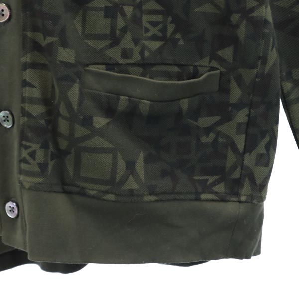 Mackintosh Overall handle Long sleeve cardigan M Green system V neck Men's Used