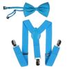 Y-förmiges Baby- und Krawatten-Set für Kinder - Zweiteiliges Verkleidungsoutfit für Kinder mit verstellbarem Baby- und Clip-Krawatte.