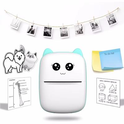 Neuer tragbarer Mini-Thermodrucker zum Drucken von Fotos im Taschenformat, Thermo-Etikettendrucker, 58 mm Druck, drahtlose Bluetooth-Drucker für Android und iOS