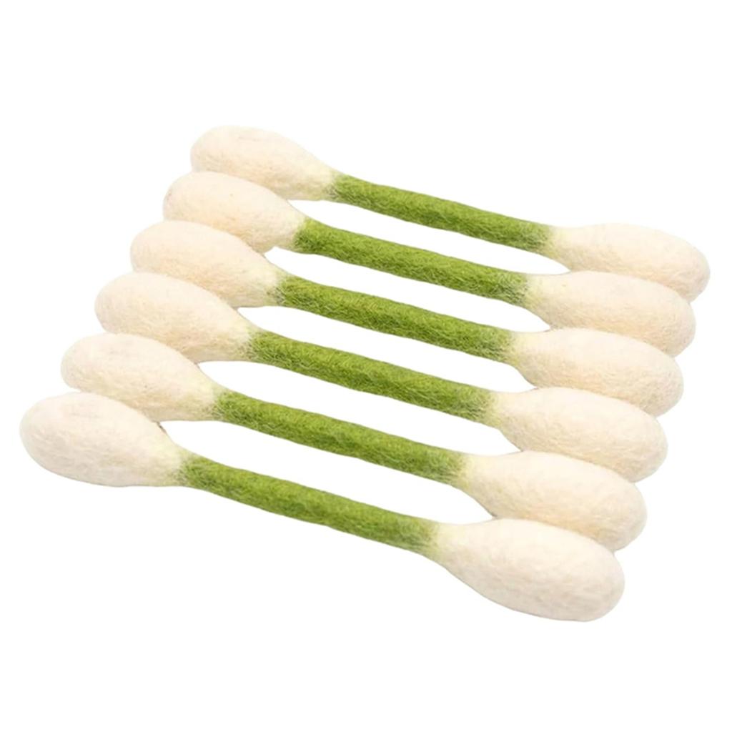 6 Pack Cat Qtip Toy with Catnip Cotton Swab Cat Toy Kitten Chew Dental Teething Ropes for Boredom Exercise & Digestive Aid
